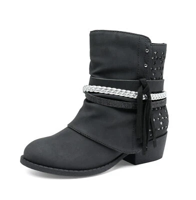 Niños Pequeños Niñas Jóvenes Botines Cremallera Lateral Moda Botas Tacones Bloque Botas Foto 1 de 4