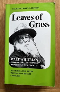 Walt Whitman Leaves Of Grass Norton Critical Edition - Picture 1 of 7