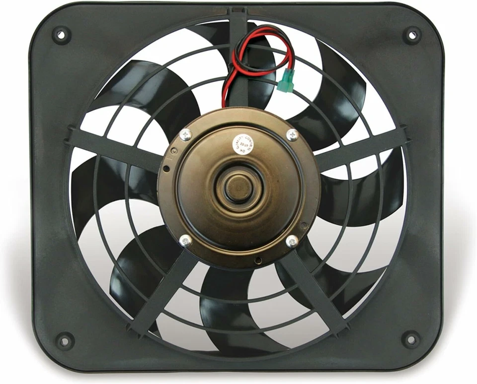 Ventilador eléctrico Flex-A-Lite 104726 12" bajo perfil S-blade ventilador empujador con controles Foto 1 de 1