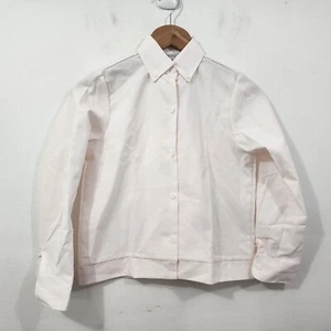 Dennis Uniform Light Pink Long Sleeves Button Down Oxford Shirt Size 12 - Picture 1 of 16