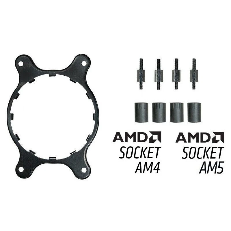 Fractal Design AIO AM4 / AM5 Bracket Kit Fits Fractal Celsius S24 S28 & S36 AIOs - Image 1 of 1