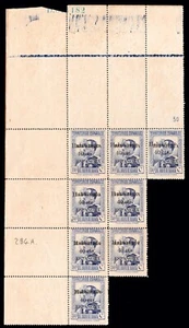 Guinea Esp. - Edi ** 254 Bl. 8 - 1939 - Habilitado - Variedad "0" diferentes - Bild 1 von 1