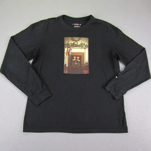 Jordan Shirt Mens Large Black Air Jumpman Chimney Holiday Stockings Basketball - Picture 1 of 12