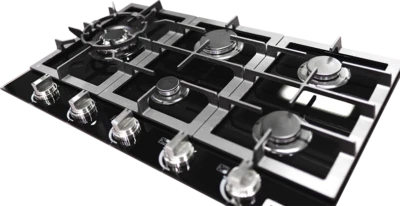 Kaiser Gaskochfeld 90cm autark 3,8kw WOK gaskochfeld 5 flammen Erdgas Fl.Gas  - Bild 1 von 4