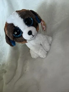 TY Beanie Boo Plush, Duke the Dog 6 inch - Picture 1 of 5