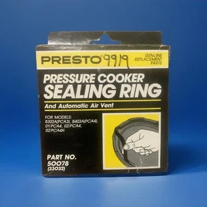 Junta de anillo de sellado de olla a presión Presto, ventilación de aire y enchufe de sobrepresión 09919 - Imagen 1 de 2