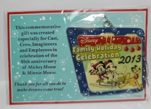 Disney Family Holiday Celebration Cast Member Christmas Ornament 2013 NEW SEALED - Picture 1 of 3