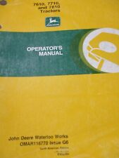 John Deere 7610, 7710, 7810 Tractors Operator's Manual 1996