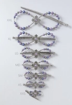 Clip de pelo flexible de lavanda Lilla Rose Deanna FX-4471 XS (extra pequeño) Foto 1 de 3