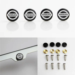 Laser Etched ITEZA custom Set of 4 Fasteners License Plate Screws Metal Caps - Foto 1 di 4