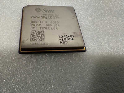 Sun UltraSparc IV+ Dual Core CPU Processor- SME 1178A LGA PG 2.2 - Image 1 of 2