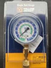 Yellow Jacket 40332 Blue Compound Gauge with 19110 Quick Coupler