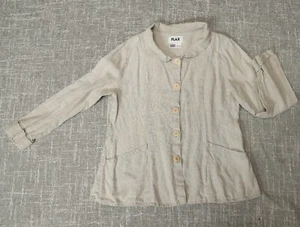 Flax Blazer Womens Large - Picture 1 of 5