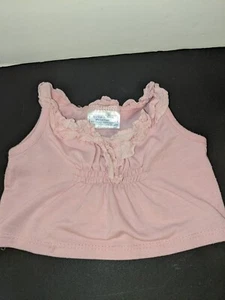 Build-A-Bear Pink Sleeveless Ruffle T-Shirt for Stuffed Animals - Picture 1 of 3