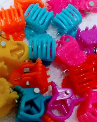 60 Assorted Color Butterfly Hair Clips kids  Mini Accessories Claw Baby Girl - Image 1 of 4