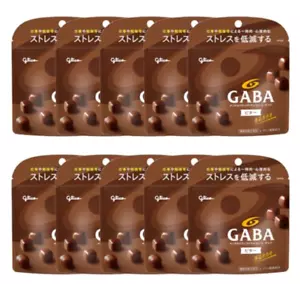 Glico GABA Mental Balance Bitter Chocolate Stand Pouch set of 10 JAPAN - Picture 1 of 4
