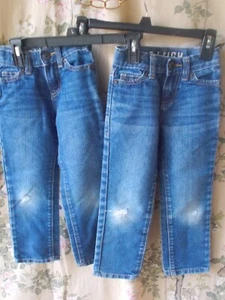 Lot of 2 Boy's Crazy 8 Denim Jeans Size 5 Slim - Picture 1 of 3