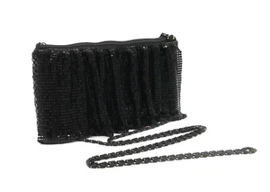 Kleine Damen Abend Clutch Metall Netz Handtasche mit Schulterriemen (USA-Bestand) - Bild 1 von 35