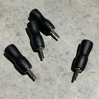 4x Mini 3.5mm Stereo Jack Plug / 6.35mm 1/4" Female Socket Pro Headphone Adapter - Image 1 of 2