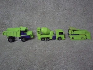 G1 Transformer Constructicon Devastator Figure Lot Of 3 Vintage Tomy Hasbro - Picture 1 of 14