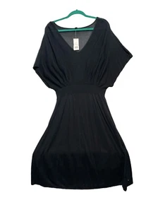 Banana Republic schwarzes Strickkleid tailliert XL gefüttert elegant Freizeit - Bild 1 von 16