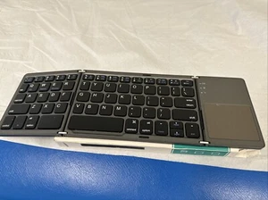 Mini Foldable Wireless Bluetooth Keyboard with Touchpad for PC Smartphone Table - Zdjęcie 1 z 11