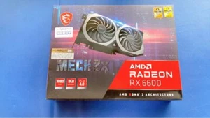 MSI Radeon RX 6600 XT MECH 2X 8G Video Graphics Card, PCI-E Gen 4 GPU GDDR6 - Picture 1 of 10