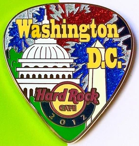 2012 HARD ROCK CAFE WASHINGTON DC POSTCARD PICK SERIES US CAPITOL LE PIN - Picture 1 of 1
