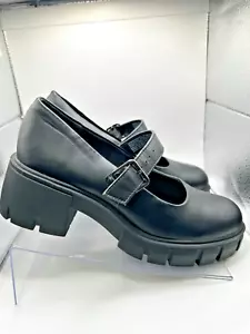 Madden NYC Chunky Mary Jane Anstoßsohle Plateau Größe 8 klassisch Goth - gebraucht - Bild 1 von 7