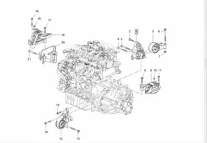 GENUINE NEW HOLDEN CRUZE 2009-2011 2.0L DIESEL ENGINE MOUNT LH - Picture 1 of 2
