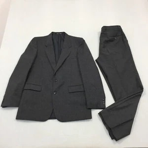 Canda C&A 2 Piece Suit Blazer 40In Trousers 34W 30L 100% Wool Grey Made England - Picture 1 of 18