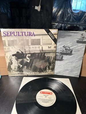 SEPULTURA Refuse Resist Original BRAZIL 1994 Roadrunner LP Sarcofogo RDP metal - Image 1 of 4