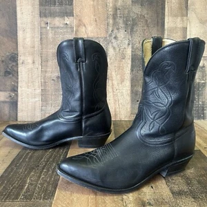 Boulet Canada Challenger schwarz Leder Cowboy Western Stiefel Herren 12 EEE - Bild 1 von 12