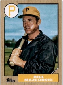 BILL MAZEROSKI 2022 Topps Archives 1987 Topps #277 Pittsburgh Pirates HOF - Picture 1 of 2