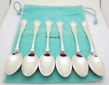 Tiffany & Co Set of 6 Provence Pattern 6" Tea Spoons in Sterling Silver  