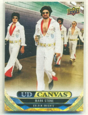 2024-25 Upper Deck Series 1 UD Canvas C24 MARK STONE Golden Knights ELVIS NIGHT - Image 1 of 2