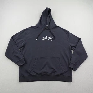Quiksilver Sudadera con Capucha Para Hombres 2XL XXL Negra Sudadera Suéter Pullover Skate Surf Y2K - Imagen 1 de 11