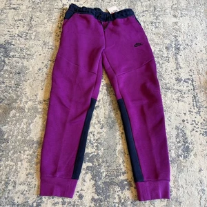 Nike Tech Youth Sweatpants Size Large Purple And Blue - Picture 1 of 5