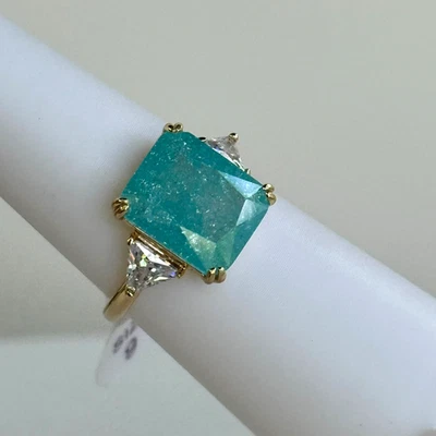 Anillo Bomb Party Talla 9 RG69651 Topacio Azul Cristal Hielo Sobre Dorado "Ilumina la Noche" Foto 1 de 4