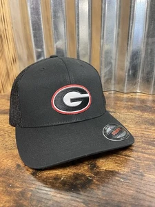 Georgia Bulldogs Custom Mütze Kappe schwarz Flex Fit - Bild 1 von 6