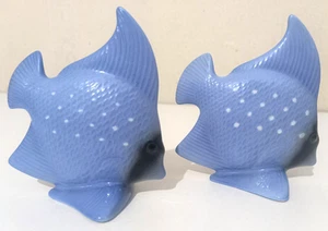 Crown Staffordshire - Pair of Blue Angelfish - Ornament/Figurine - Vintage, 8cm - Picture 1 of 4