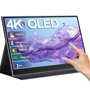 UPERFECT 15,6" 4K OLED Monitor 3840 * 2160 Ekran dotykowy Przenośny monitor 100000:1 - Zdjęcie 1 z 7