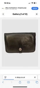 Hermes Geldbörse/Geldbörse schwarz Leder - Bild 1 von 12