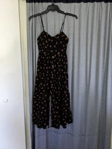 Whimsigoth Maxi Dress Band Of Gypsies Small Sundress Black Floral Cottagecore - Imagen 1 de 14