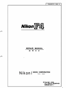 NIKON F4 Camera Service Repair Manual & Parts List PDF READ - Picture 1 of 4