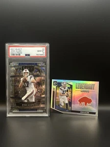 2021 Panini Select Josh Allen Disco Prizm #6 Bills Psa 10 & Optic Legendary Logo - Bild 1 von 5
