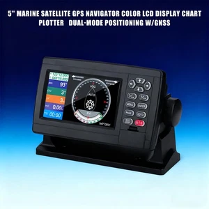 5''Marine Satellite Navigator Color LCD Display Chart Plotter Positioning w/GNSS - Picture 1 of 13