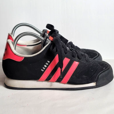 Adidas Samoa Mujer 7 Negro Rosa Zapato Tenis Atlético Entrenador Cruzado Foto 1 de 4