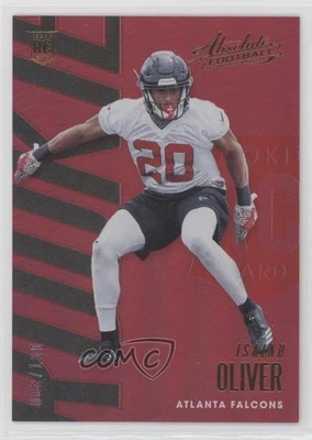 2018 Panini Absolute Rookie Spectrum Red /100 Isaiah Oliver #146 Rookie RC - Image 1 of 2