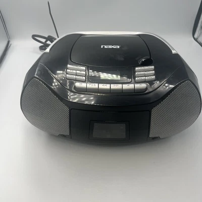 Naxa NPB-268 Portátil AM/FM Cassette CD Boombox Probado Funcionando Foto 1 de 4